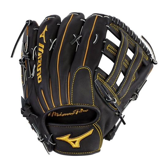 Gloves Mizuno Pro Infield Baseball Glove 11.75" Panske Tmavo Čierne | 0198624-AJ