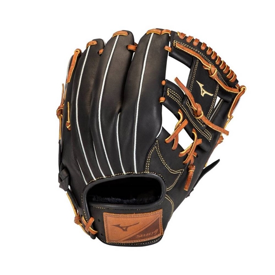 Gloves Mizuno Select 9 Infield Baseball 11.25" Panske Čierne / Hnede | 9842073-ZM