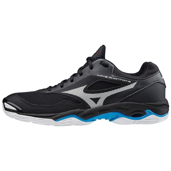 Hadzanarske Tenisky Mizuno WAVE PHANTOM 2 Damske Čierne / Biele / Modre | 1724563-TF