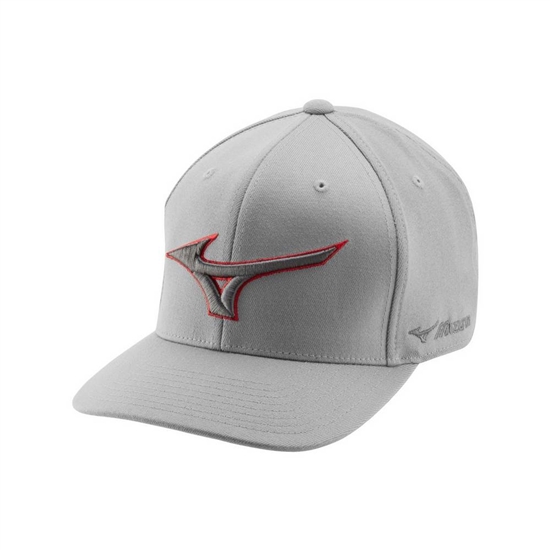 Hat Mizuno Diamond Snapback Baseball Damske Siva / Červené | 4903156-WJ