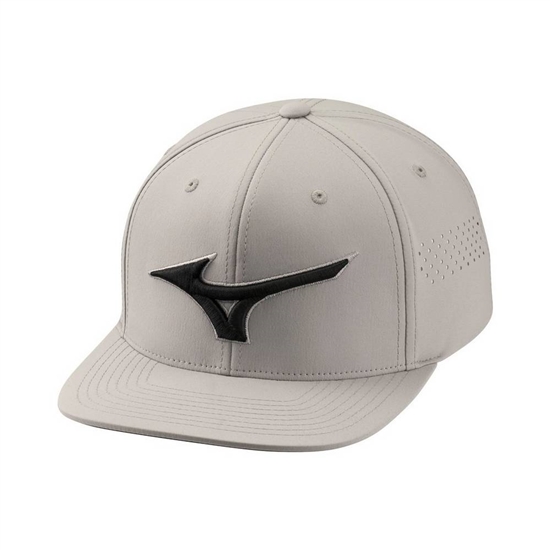 Hat Mizuno Tour Flat Snapback Panske Siva | 4890673-SG