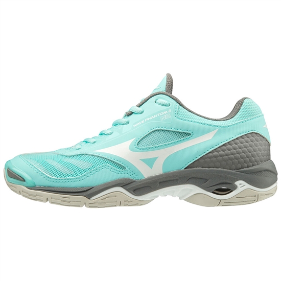 Netball Tenisky Mizuno Wave Phantom 2 Nb Damske Modre / Biele / Siva | 9428670-NQ