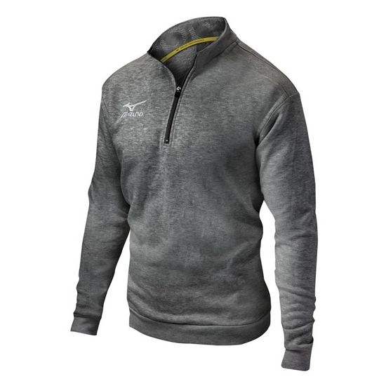 Pulovre Mizuno 1/2 Zip Fleece Panske Siva | 9840751-QT