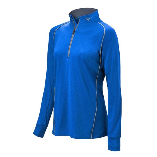 Pulovre Mizuno Comp 1/2 Zip Long Sleeve Damske Kráľovská Modrá | 6581394-VL