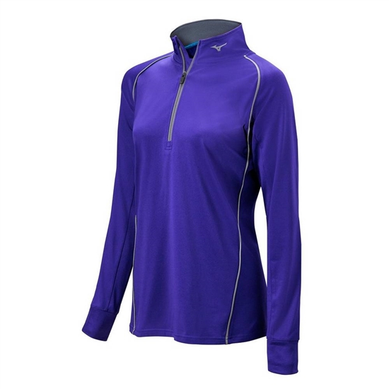 Pulovre Mizuno Comp 1/2 Zip Long Sleeve Damske Nachový | 7946138-CT