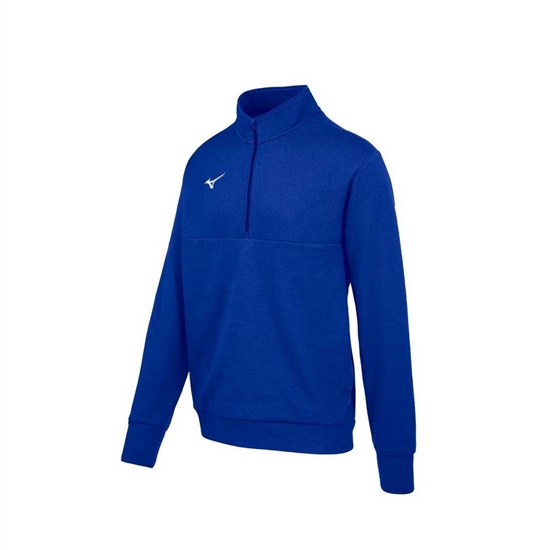 Pulovre Mizuno MZ1 1/4 Zip Fleece Panske Kráľovská Modrá | 5842731-EJ