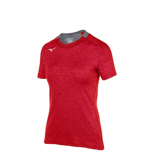 T shirts Mizuno Alpha Kratke Sleeve Damske Červené | 4261308-NG