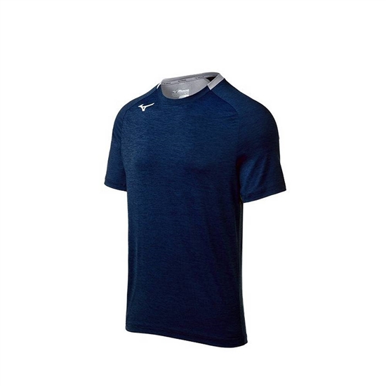 T shirts Mizuno Alpha Kratke Sleeve Panske Námornícka Modrá | 0265784-DZ