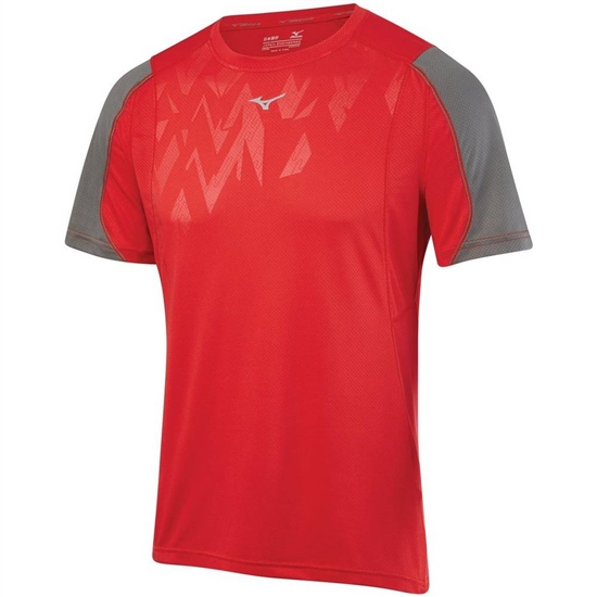 T shirts Mizuno Alpha Vent Running Panske Červené | 5941206-LD