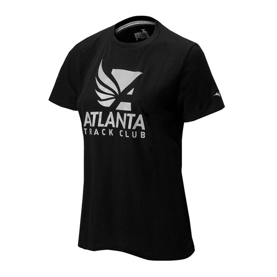 T shirts Mizuno Atlanta Track Club 50/50 Running Damske Čierne | 0246817-XB