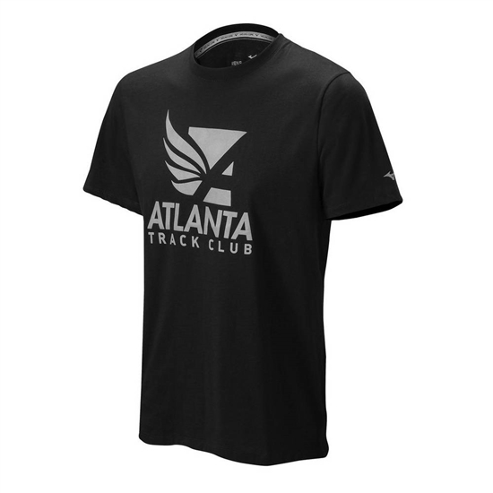 T shirts Mizuno Atlanta Track Club 50/50 Panske Čierne | 3570691-BX