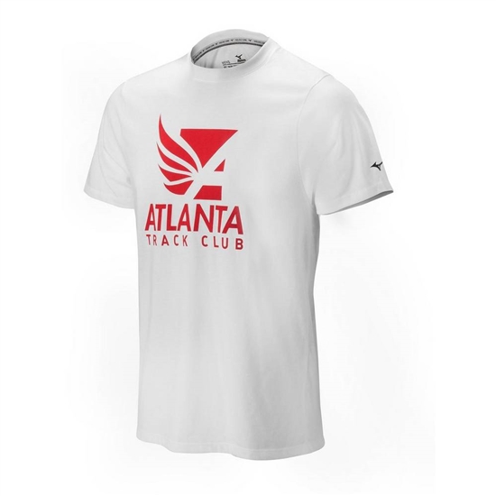 T shirts Mizuno Atlanta Track Club 50/50 Panske Biele | 5293174-PQ