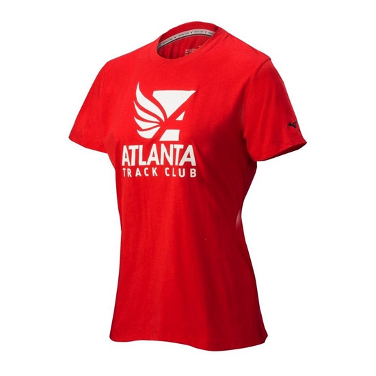 T shirts Mizuno Atlanta Track Club 50/50 Running Damske Červené | 5310264-XP