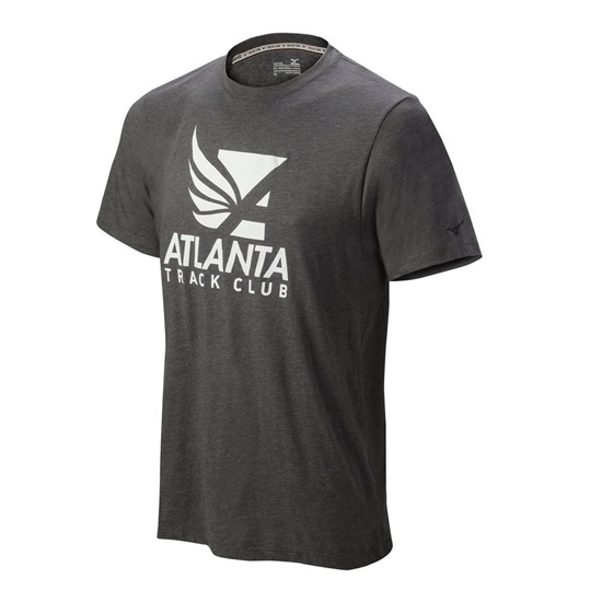 T shirts Mizuno Atlanta Track Club 50/50 Panske Siva | 9840152-LU