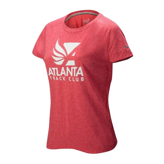 T shirts Mizuno Atlanta Track Club Inspire 2.0 Running Damske Červené | 3217605-NE