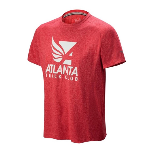 T shirts Mizuno Atlanta Track Club Inspire 2.0 Panske Červené | 4587631-GZ