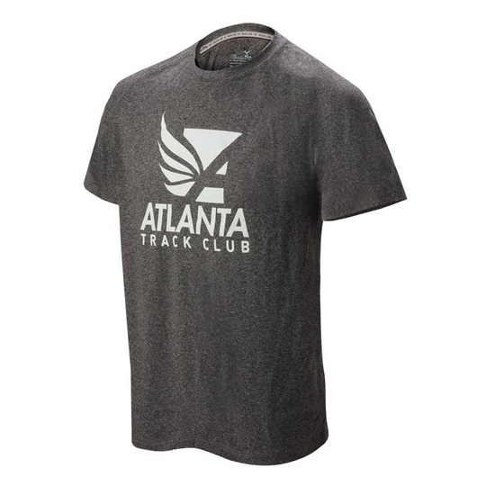 T shirts Mizuno Atlanta Track Club Inspire 2.0 Panske Tmavo Siva | 6425193-KY