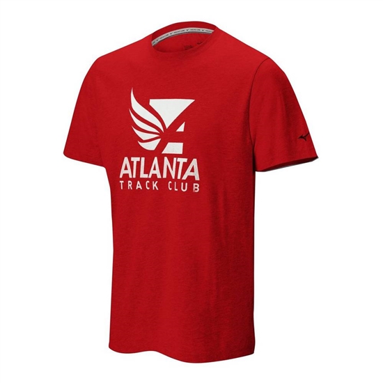 T shirts Mizuno Atlanta Track Club Sport Panske Červené | 1756348-CS