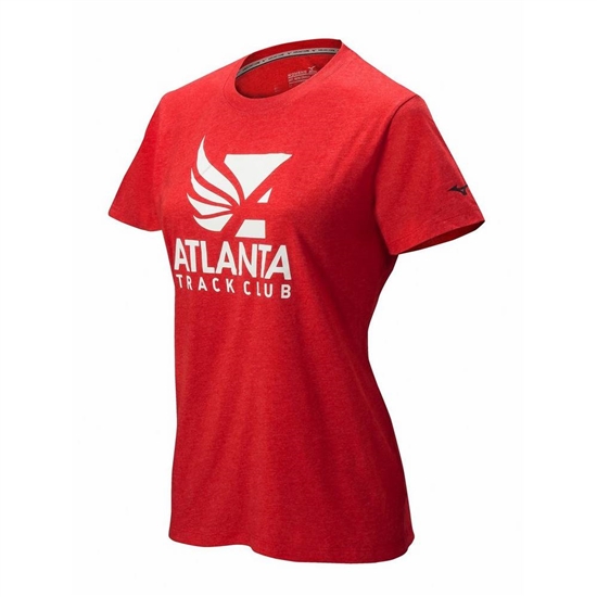 T shirts Mizuno Atlanta Track Club Sport Running Damske Červené | 5076283-AS