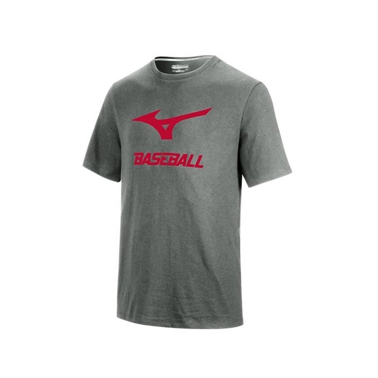 T shirts Mizuno Baseball Graphic Baseball Panske Siva | 8970652-UL