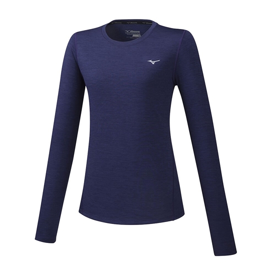 T shirts Mizuno Impulse Core LS Running Damske Nachový | 9136247-AN