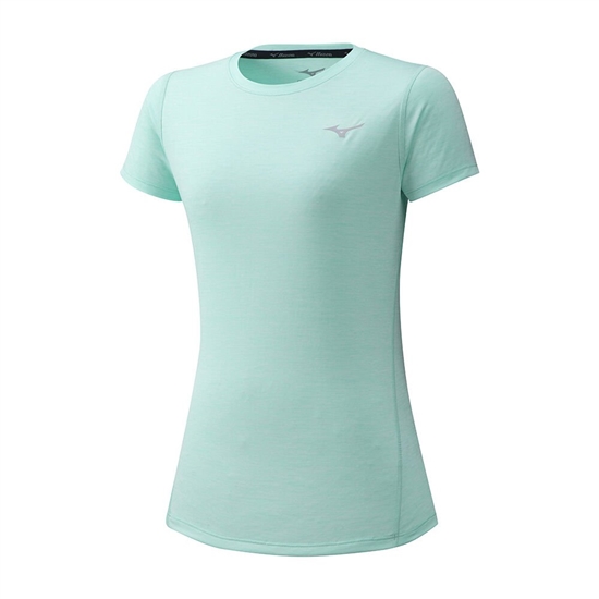 T shirts Mizuno Impulse Core Running Damske Zelene | 7869340-UW