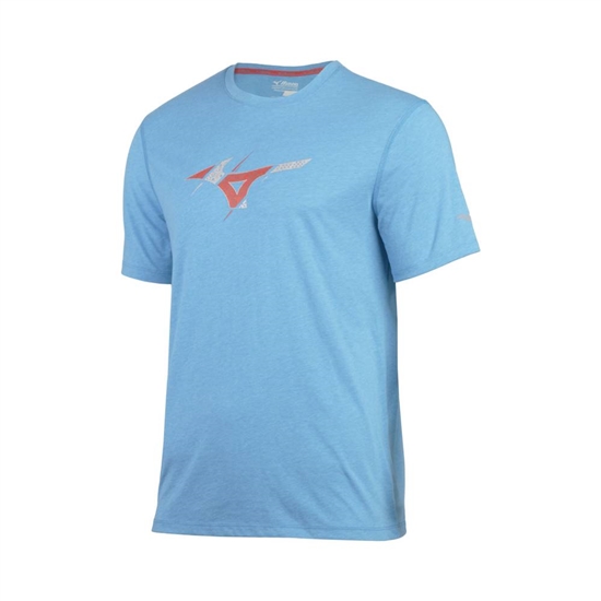 T shirts Mizuno Inspire Graphic Panske Modre | 4835160-XK