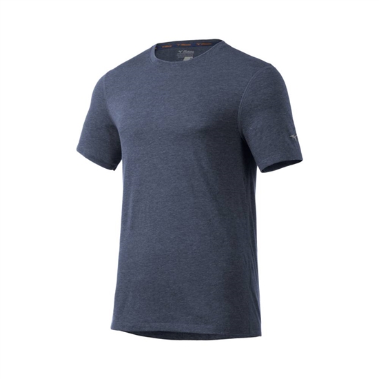 T shirts Mizuno Inspire Panske Indigo | 3709682-EX