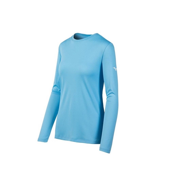 T shirts Mizuno Long Sleeve Damske Svetlo Modre | 2186350-GM