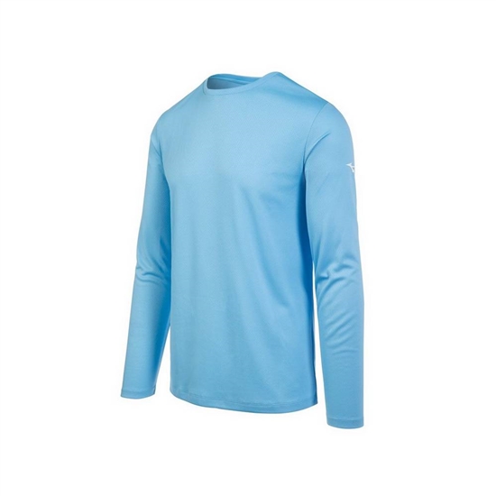 T shirts Mizuno Long Sleeve Panske Svetlo Modre | 2534917-UF