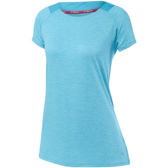 T shirts Mizuno Lyra Damske Modre Tyrkysové | 3640871-IW