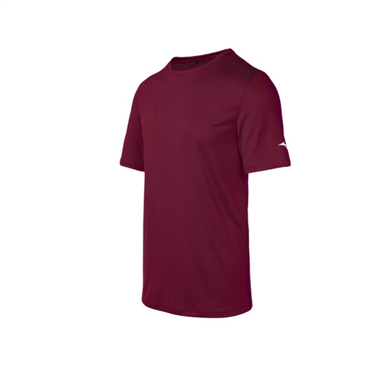 T shirts Mizuno Tee Panske Bordove | 0687435-HW