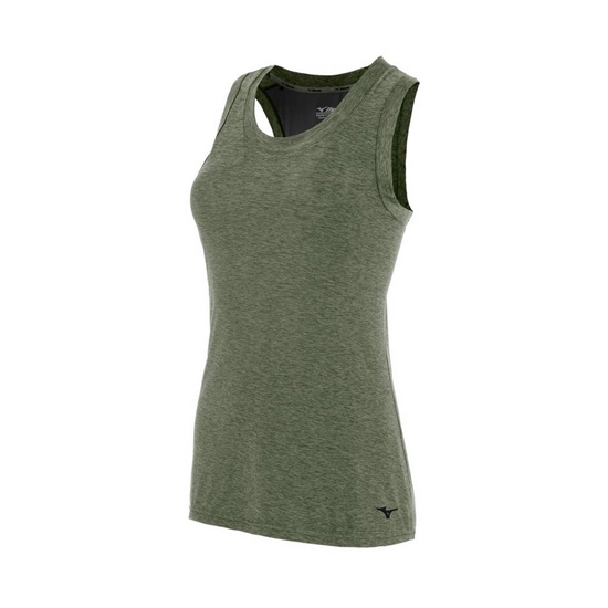 Tank Top Mizuno Alpha Running Damske Zelene | 7460983-MY