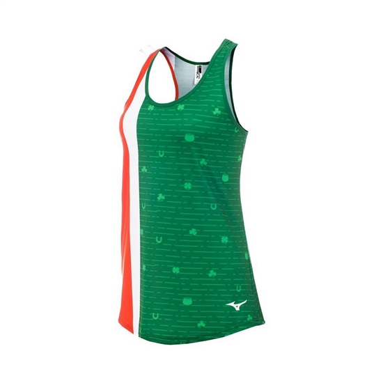 Tank Top Mizuno Printable Damske Zelene | 0176489-PB