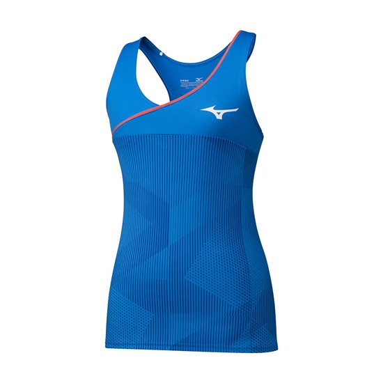 Tank Top Mizuno Printed Damske Modre | 6285341-TE