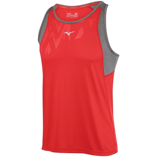 Tank Top Mizuno Singlet Alpha Vent Panske Červené | 5203184-SM