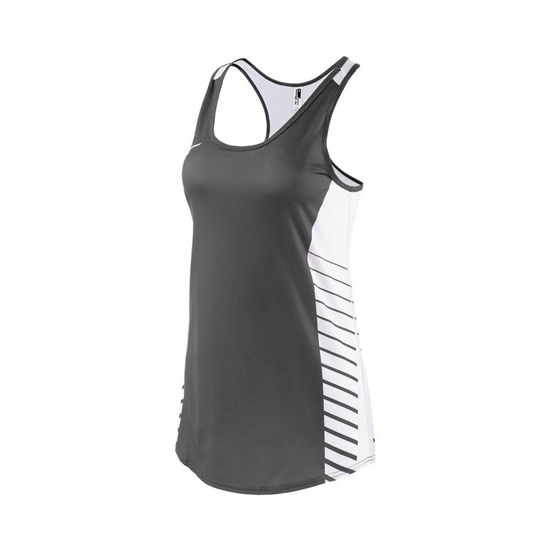 Tank Top Mizuno Team Damske Siva / Biele | 4872319-SU