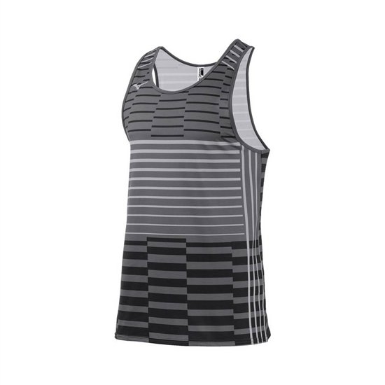 Tank Top Mizuno Team Panske Stripes | 1563824-FO