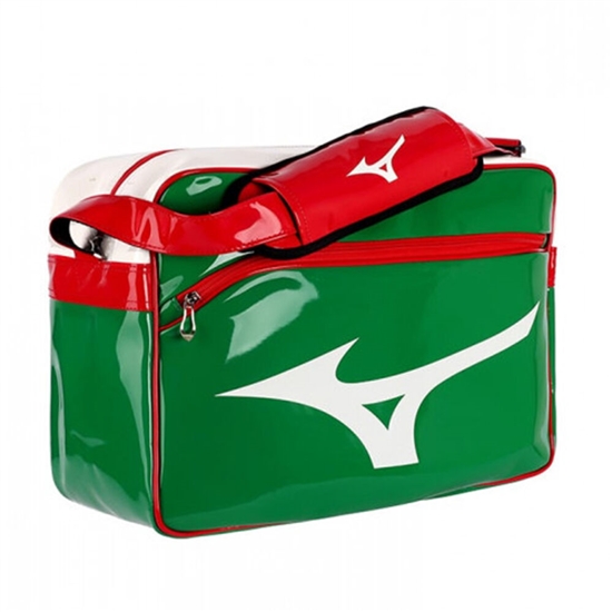 Tasky Mizuno RB Enamel M Panske Zelene / Červené | 2139607-GE