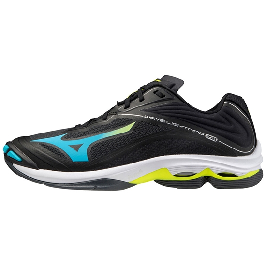 Tenisky Na Volejbal Mizuno WAVE LIGHTNING Z5 Panske Čierne / Modre Tyrkysové / Žlté | 9635278-RF