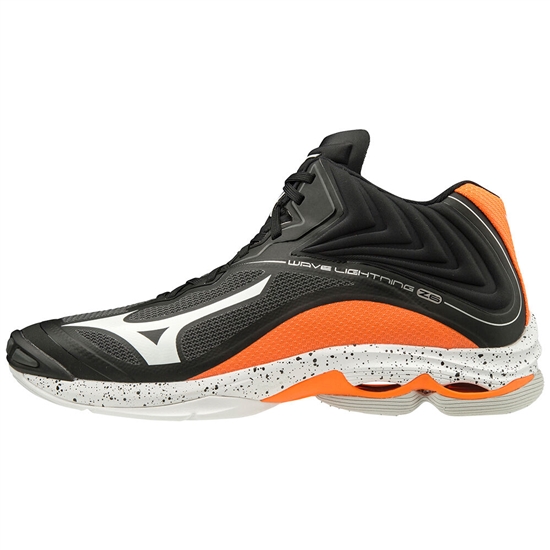 Tenisky Na Volejbal Mizuno Wave Lightning Z6 Stredne Panske Čierne / Biele / Oranžové | 1032875-HQ