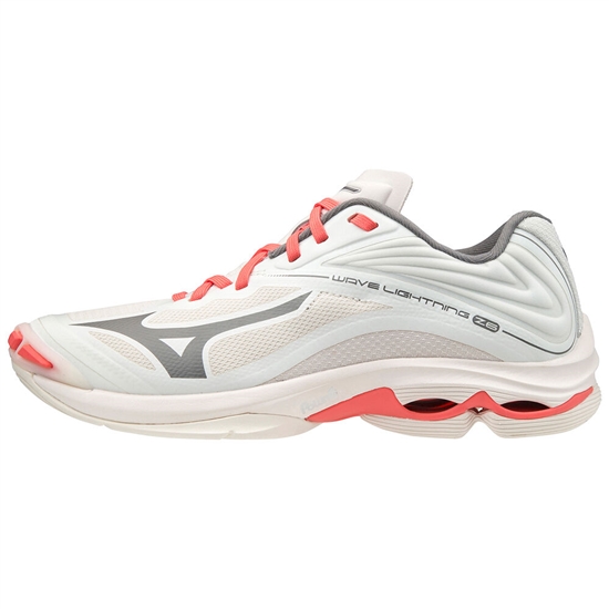 Tenisky Na Volejbal Mizuno Wave Lightning Z6 Damske Biele / Koralove | 1432650-AU