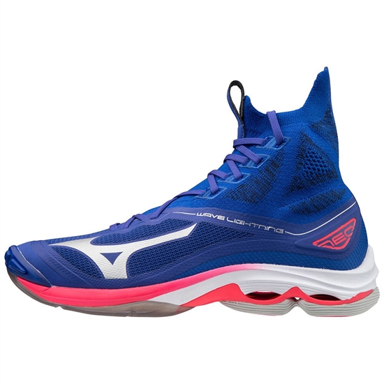 Tenisky Na Volejbal Mizuno Wave Lightning Neo Damske Modre / Ruzove Strieborne | 7156409-SQ