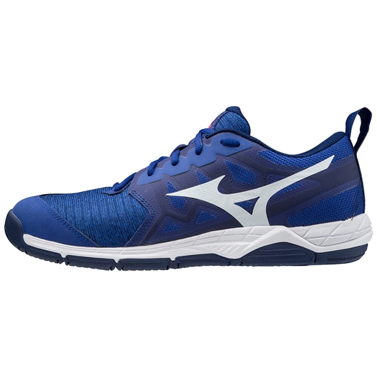 Tenisky Na Volejbal Mizuno Wave Supersonic 2 Panske Modre / Biele / Ruzove | 5098674-LP