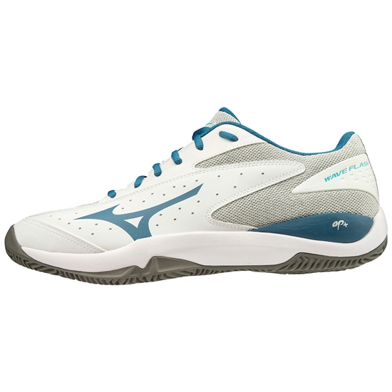 Tenisove Tenisky Mizuno Wave Flash Cc Panske Biele / Modre | 1794062-HW