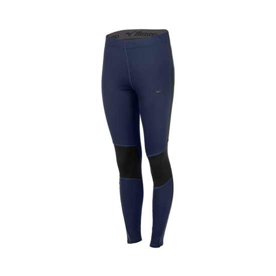 Tights Mizuno Breath Thermo Damske Indigo / Čierne | 8695174-KT