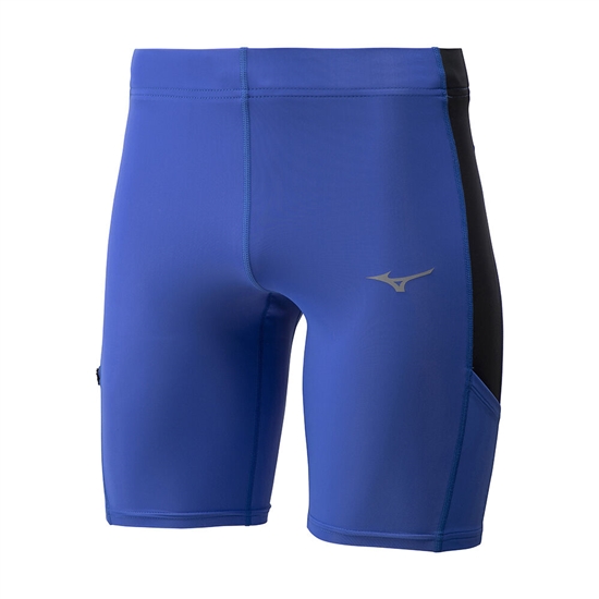 Tights Mizuno Core Stredne Running Panske Modre | 0749386-WB