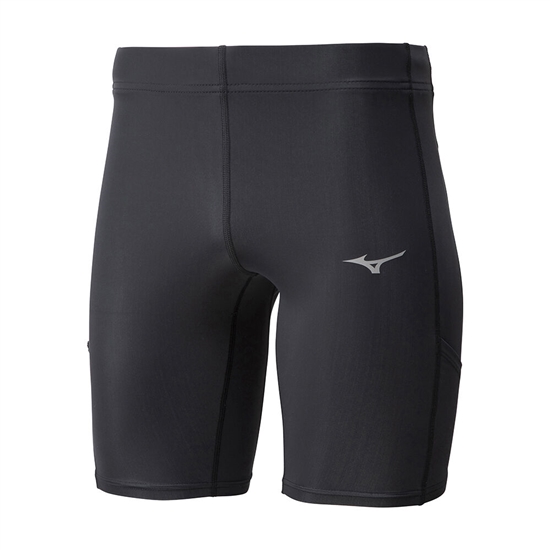 Tights Mizuno Core Stredne Running Panske Čierne | 3576908-IF