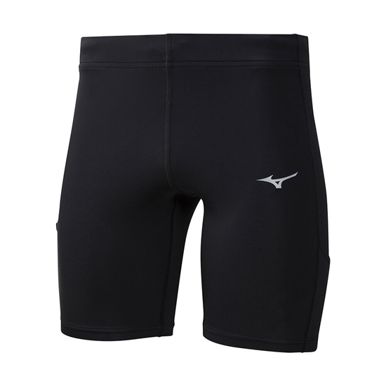 Tights Mizuno Impulse Core Stredne Running Panske Čierne | 7429815-WV