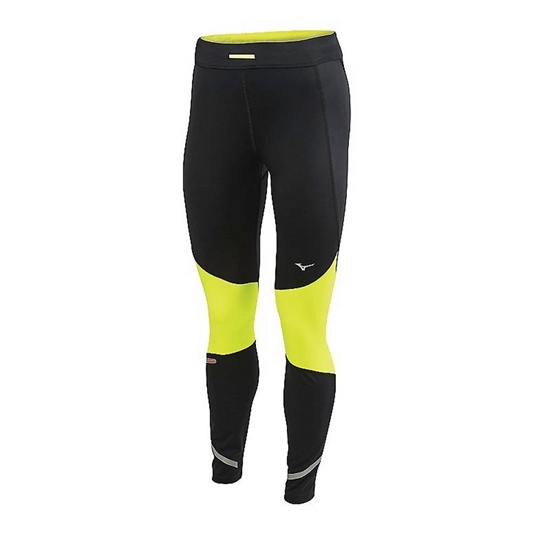 Tights Mizuno Static Breath Thermo Windproof Damske Čierne / Žlté | 2874309-OC